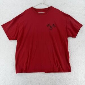 T&C Surf Designs Shirt Mens 2XL Red Hawaii Flag Graphic‎ Surf Skate Casual